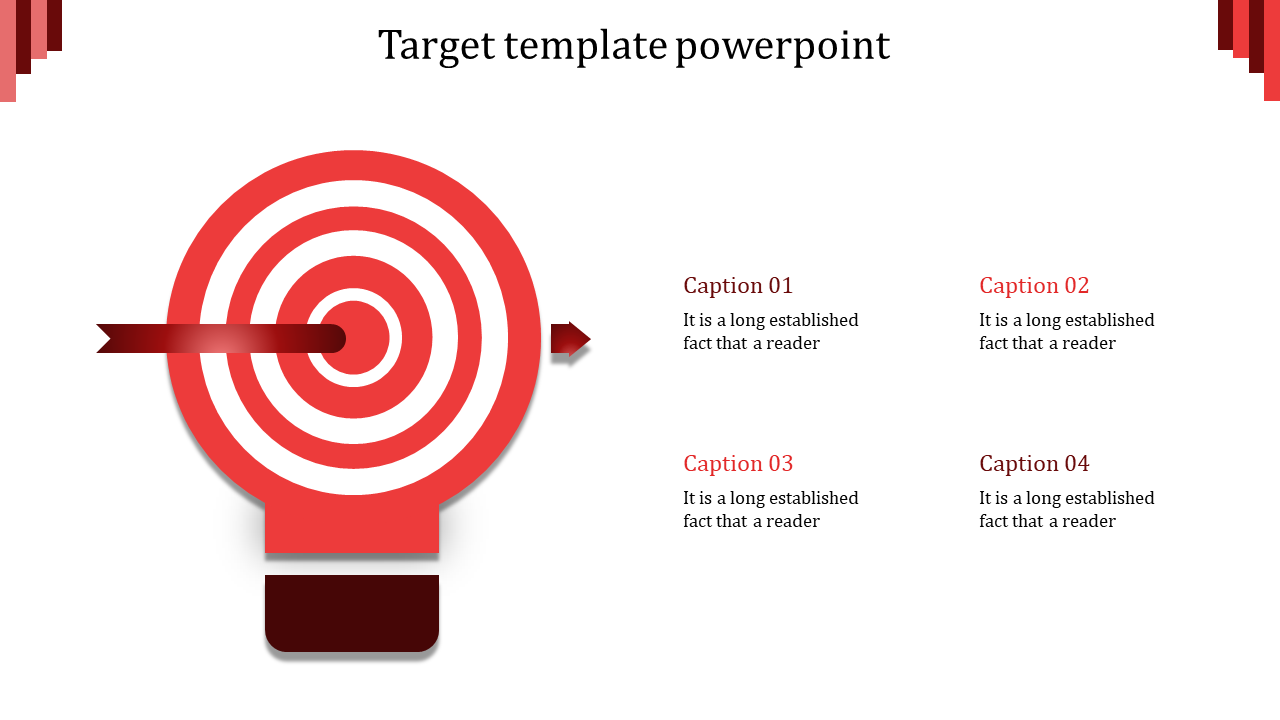 target template powerpoint-target template powerpoint-red